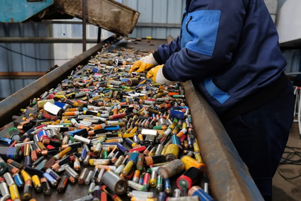 battery recycling graphic