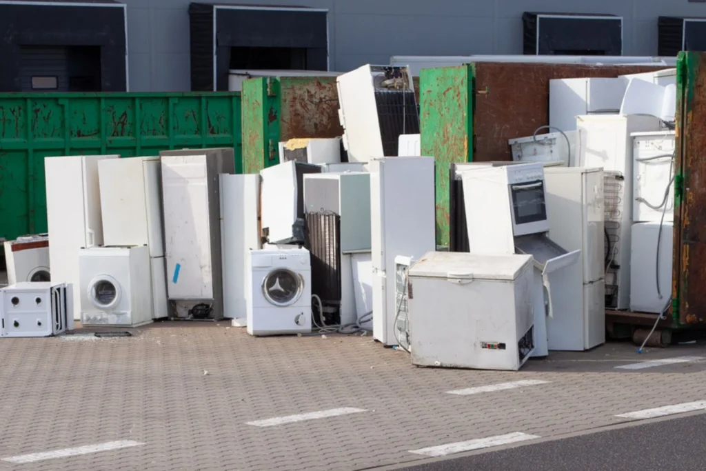 electronics picked up for recycling